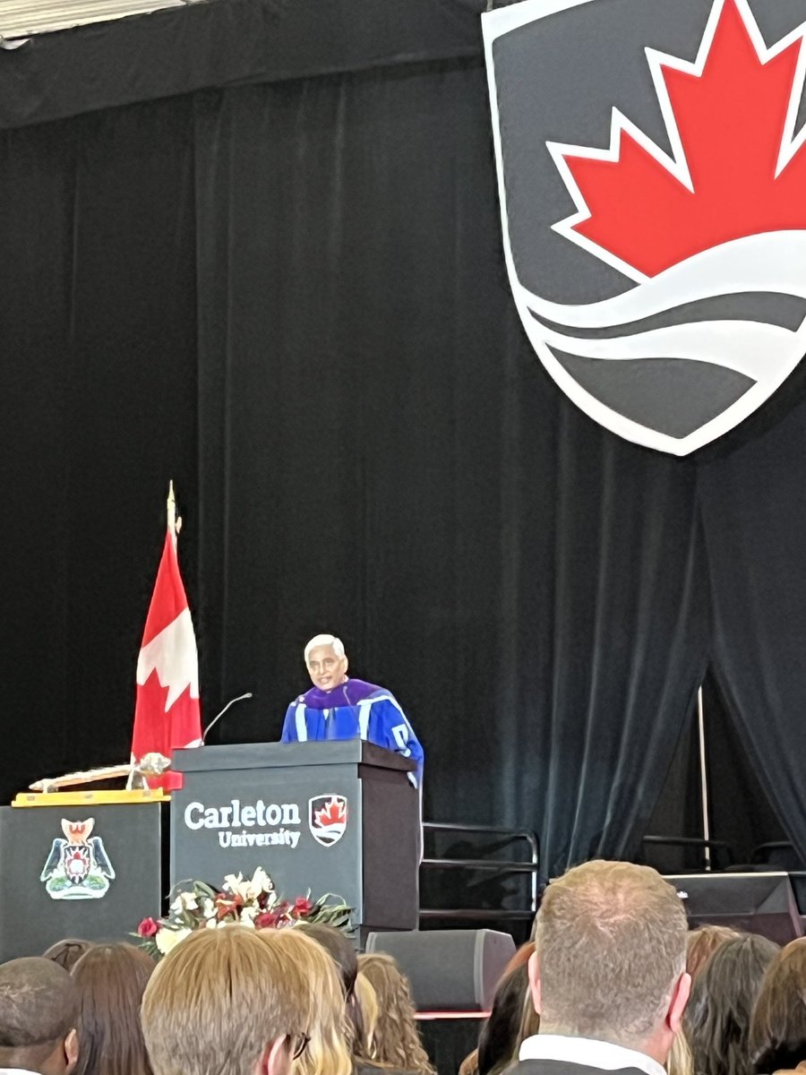 Honoured to be at ⁦<a href="/Carleton_U/">Carleton University</a>⁩ convocation awarding of LLD to ⁦my friend <a href="/VikasSwarup/">Vikas Swarup</a>⁩, writer, diplomat extraordinaire &amp; hear his brilliant wise words to grads &amp; this alumnus. ⁦<a href="/yapbalta/">Yaprak Baltacioglu</a>⁩ ⁦<a href="/CU_President/">President & Vice-Chancellor of Carleton University</a>⁩ ⁦<a href="/CU_NPSIA/">NPSIA at Carleton University</a>⁩ ⁦⁦<a href="/aparnaswarup/">Aparna Swarup</a>⁩