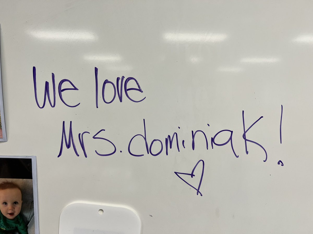 One of the best parts of teaching is finding sweet anonymous notes on your board ❤️