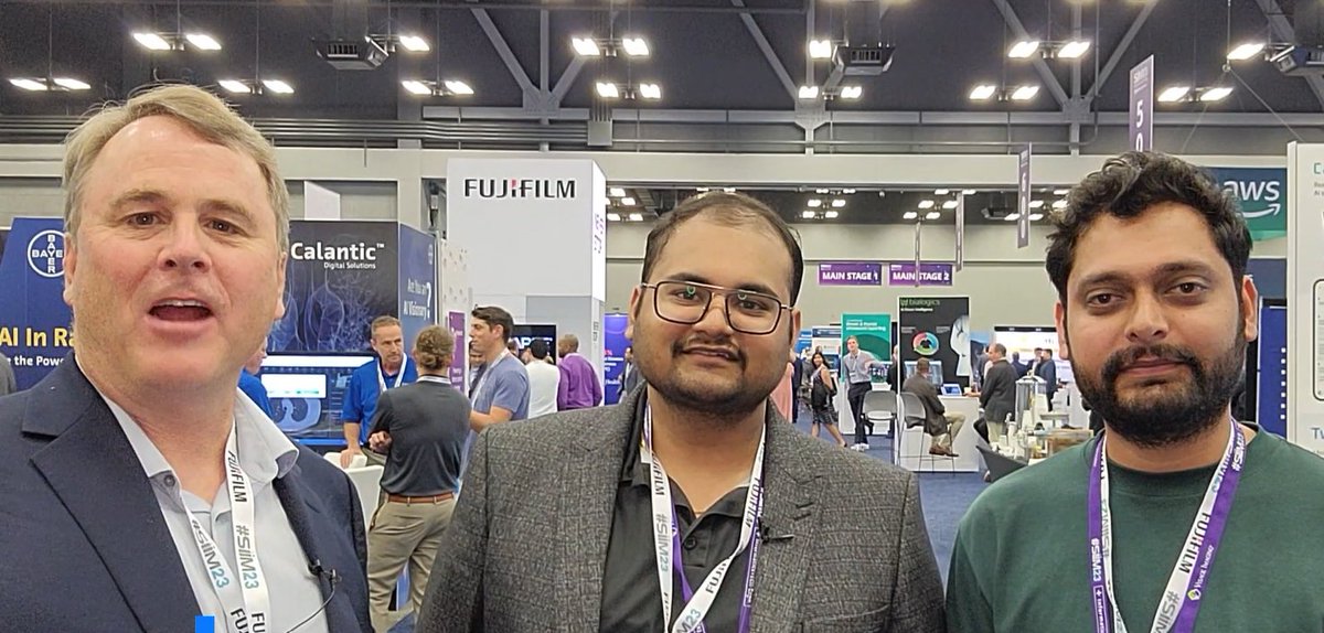 TheImagingWire's tweet image. AI algorithm validation and &quot;try before you buy&quot; AI are major themes at this week&apos;s #SIIM23 meeting in Austin, according to Salil Gupta and Rohit Takhar of AI platform company @CARPLai. Check out the video at  buff.ly/4413o27 

#ImagingAI #ImagingIT