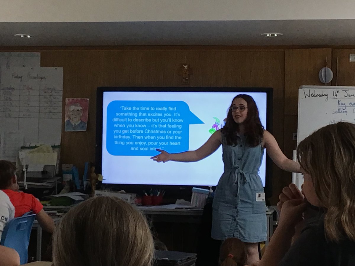 It was an absolute joy to welcome back former pupil <a href="/beccasue99/">Rebecca Williams</a>, an inspirational PhD student from <a href="/Cambridge_Uni/">Cambridge University</a>, to talk to our curious KS2 pupils about her life, work and research into dementia.  What an insightful day we had learning about the brain!  Thank you Rebecca👏🏼