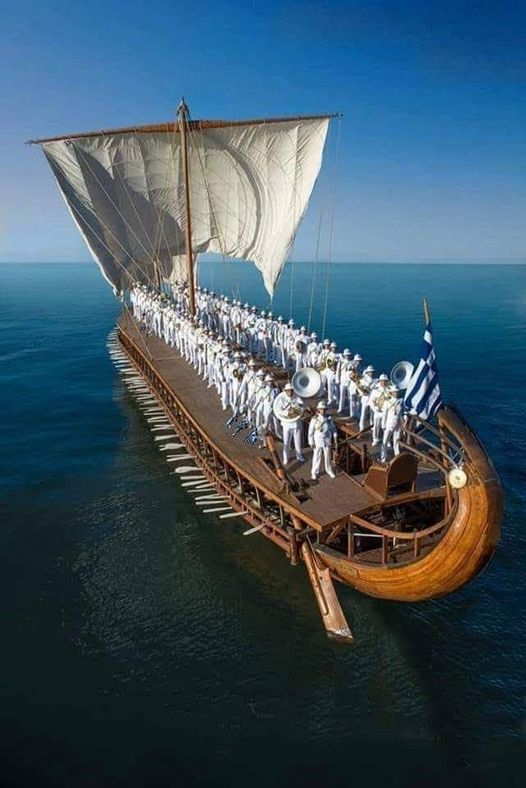 Very beautiful sailboat of the Hellenic Navy: more than 2500 years of Greek history.