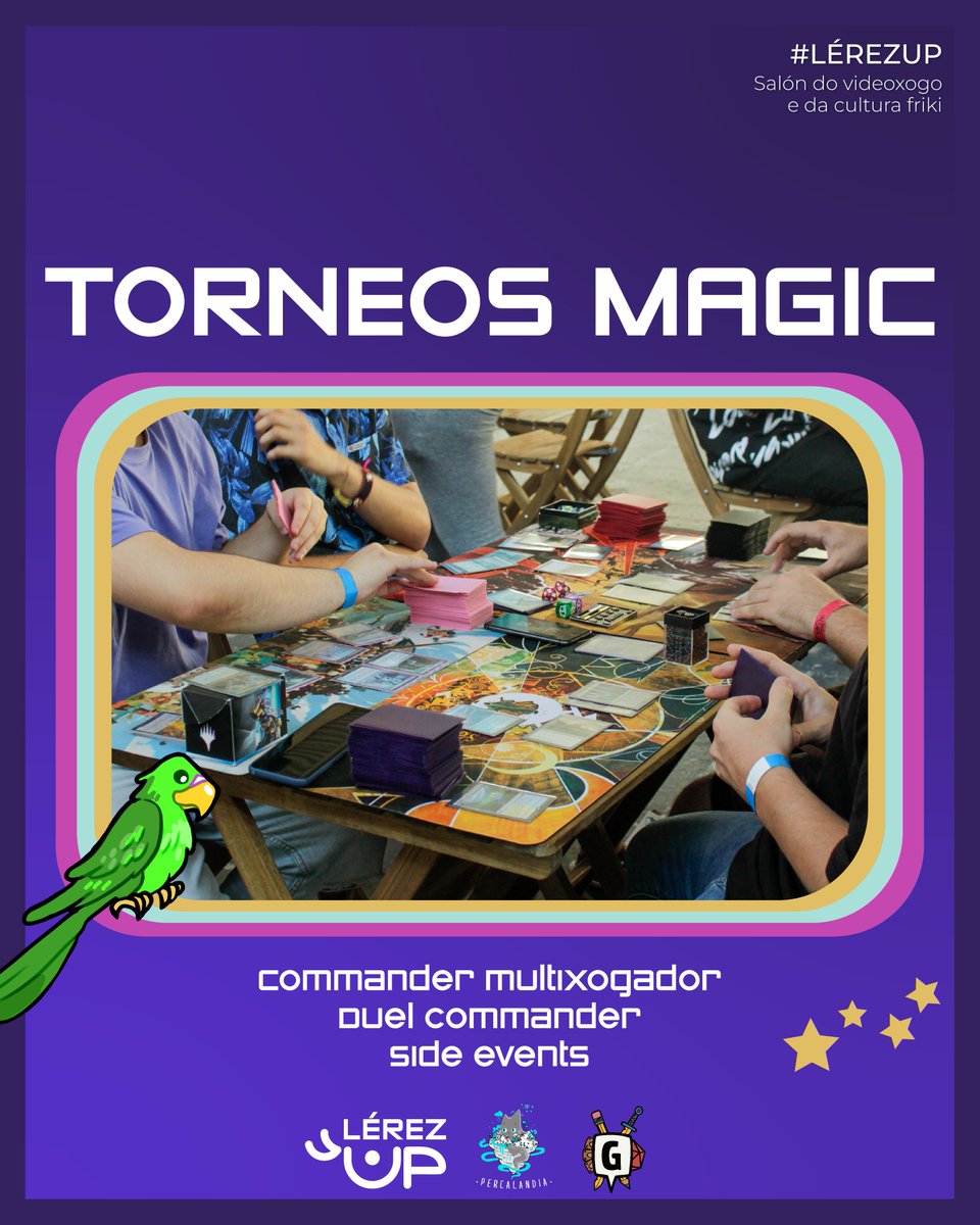 gaming_troop's tweet photo. As magic volven á #LérezUp 🤩@percalandia_  e @GaidilBueu organizan varios torneos con premios para os gañadores 🎁

· 40 participantes
· Normativa e inscripción (13€) na nosa web: https://t.co/BrARDc87Hs

💙 Colaboran @magic_stride https://t.co/GrGVJhCjDj