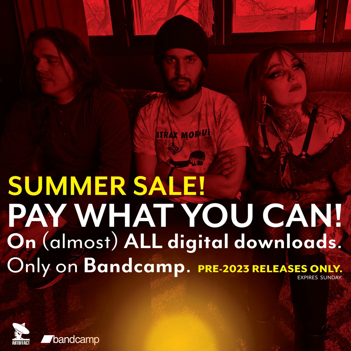 So we do this thing once in a whle where we make all <a href="/Bandcamp/">bandcamp</a> releases FREE.

Except new 2023 albums (that wouldn't be fair to the artists).

Ends Sunday.
👉 bit.ly/2Oxyuuh