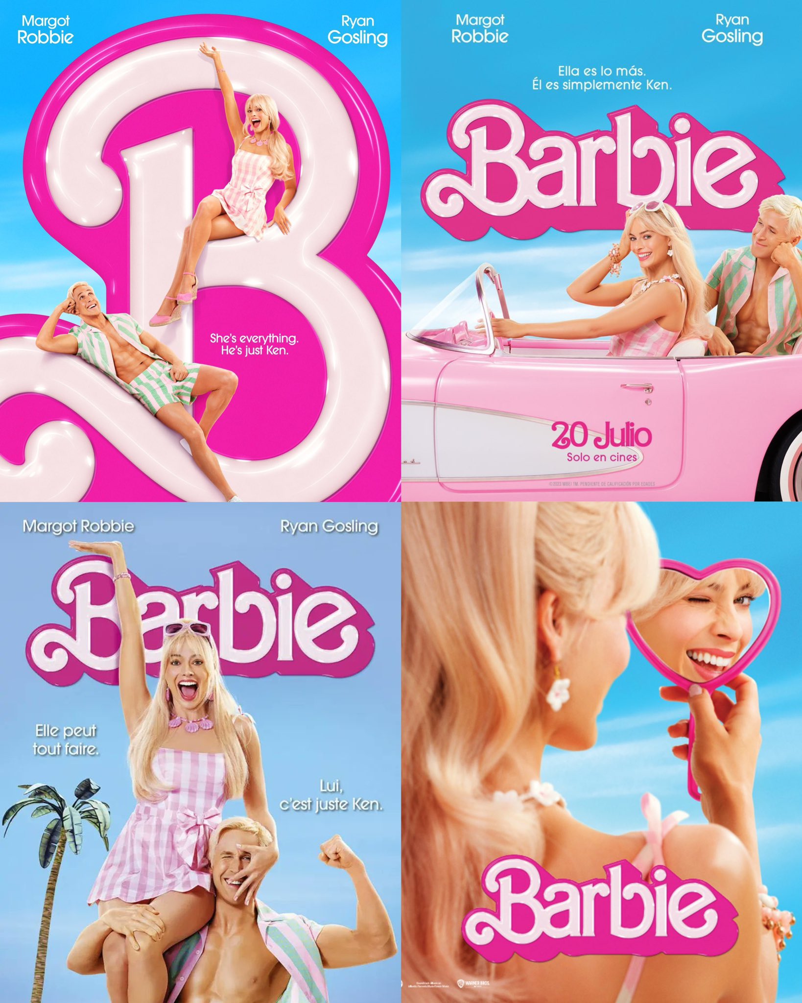 Internationale Barbie posters