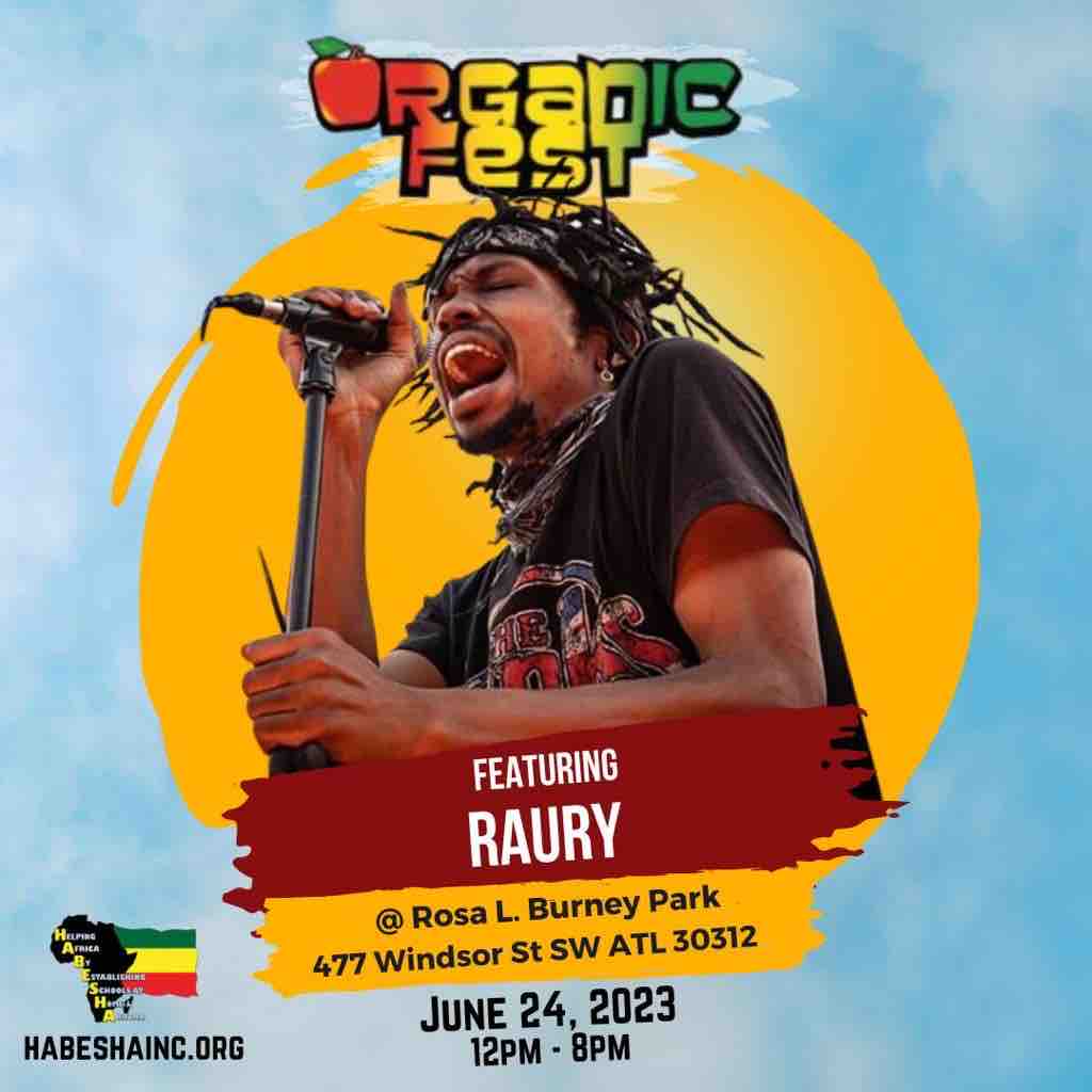 HABESHAINC's tweet photo. The performance line up for the 19th Annual Organic Fest is filled with 🔥🔥🔥! 

You don’t want to miss this one!

June 24th 12-8PM
477 Windsor ST. ATL

Vending spaces still available.

@automajic
@chantana_eshe
@raury
@wailknown https://t.co/yMea73OwS0