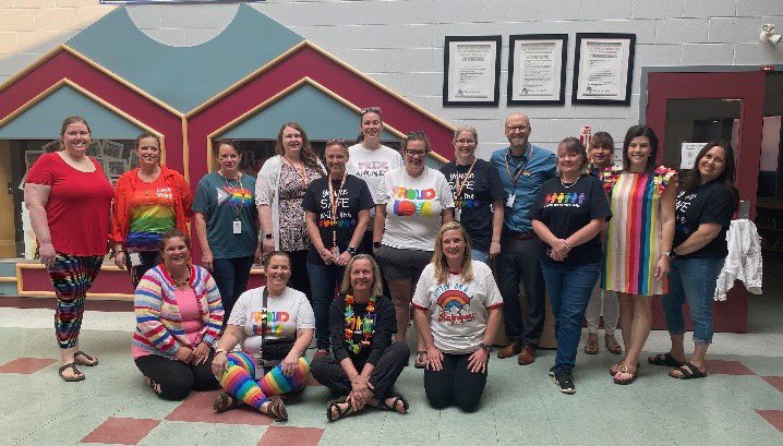 Rainbow Day <a href="/AJCharbonneauPS/">AJ Charbonneau PS</a> and our staff are here for it!
