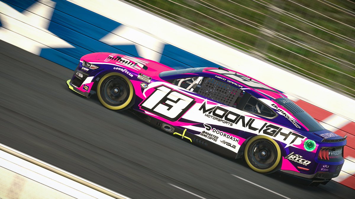 Truly, @SimWrapMarket has some of the best bases on the scene right now! You mix in some @ElwoodDesigns bases and crazy color combos and you get EXTREMELY good lookin racecars! The purple glitter effect took longer than i expected but it made this car pop!!

Class A Mustang - 029