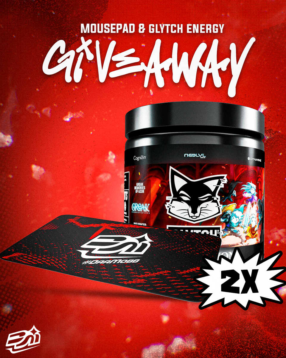 damobbggs's tweet photo. Glytch &amp; DM Mousepad !
2X Giveaway 😎

🤳 Like &amp; RT
✌️ Tag Two Friends
🥰 Follow 
@DaaMobbEsports &amp; @daamobbscrims

Ends in 2 weeks! https://t.co/PihRzXFGBV