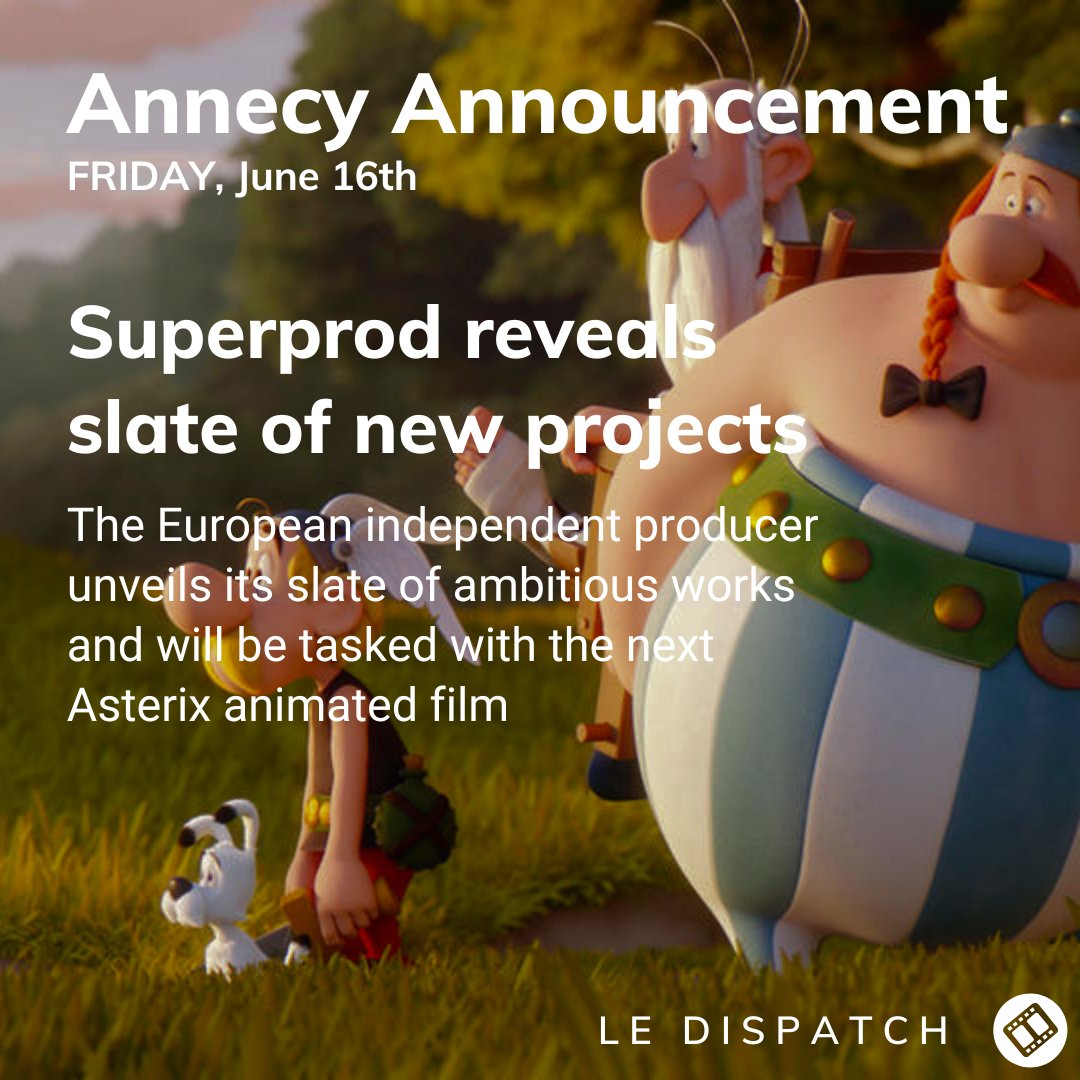 The news that the next animated adaptation of Asterix &amp; Obelix will be carried out by Superprod was made public by Philippe Bony, president of Gulli and managing director of <a href="/M6Groupe/">Groupe M6</a> Studios.

<a href="/VivementLundi/">Vivement Lundi</a>

More info👇 
lnkd.in/eVkGwmUJ