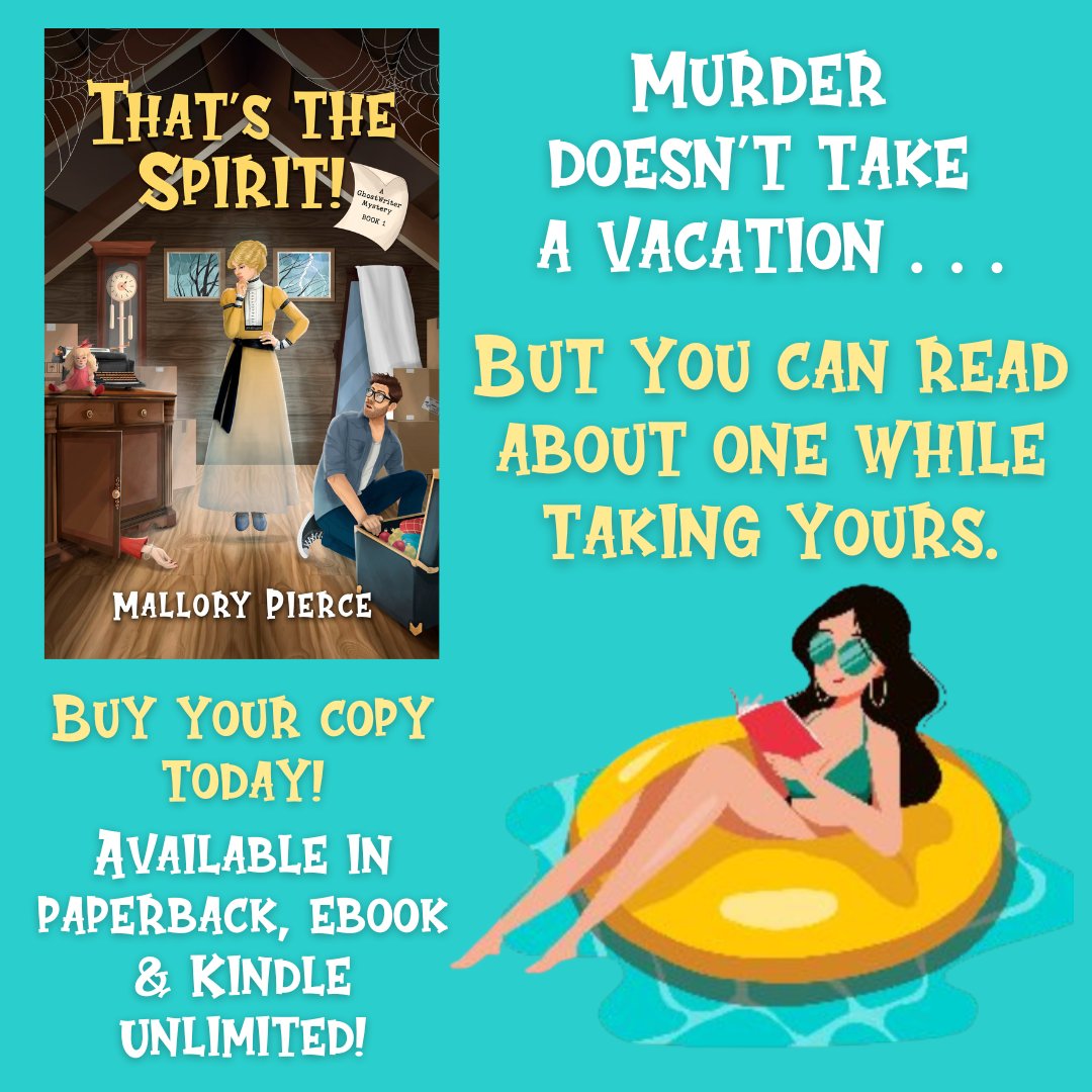 📗👻🕵️‍♀️🌞🏖️ Fun and fast-paced, That's the Spirit! is the perfect book to escape into while you're chilling out and working on your tan this weekend. mybook.to/ThatstheSpirit #ghost #mustread #FridayReads #weekendfun #beachread #summerreading #cozymystery #KindleUnlimited