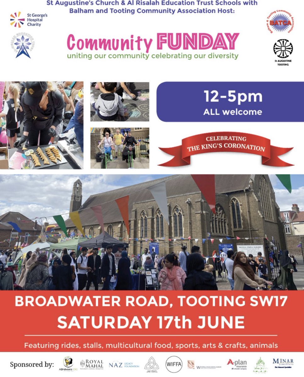 royalmahal_'s tweet photo. Join TEAM RM at the annual Tooting community Funday. Fun, food &amp; a special guest appearance🪞👀! 

#tooting #london #fun #games #streetfood https://t.co/RJ2mFkQUkG