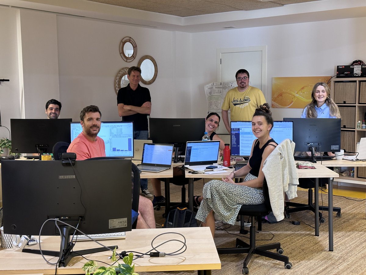 Janet Piñero (@janis3_14159) on Twitter photo Now we are all together in our new office. Go team! <a href="/MedBioSolutions/">MedBioInformatics Solutions</a> <a href="/barcelonactiva/">Barcelona Activa</a>
@TransferUPF Now we are all together in our new office. Go team! <a href="/MedBioSolutions/">MedBioInformatics Solutions</a> <a href="/barcelonactiva/">Barcelona Activa</a>
@TransferUPF