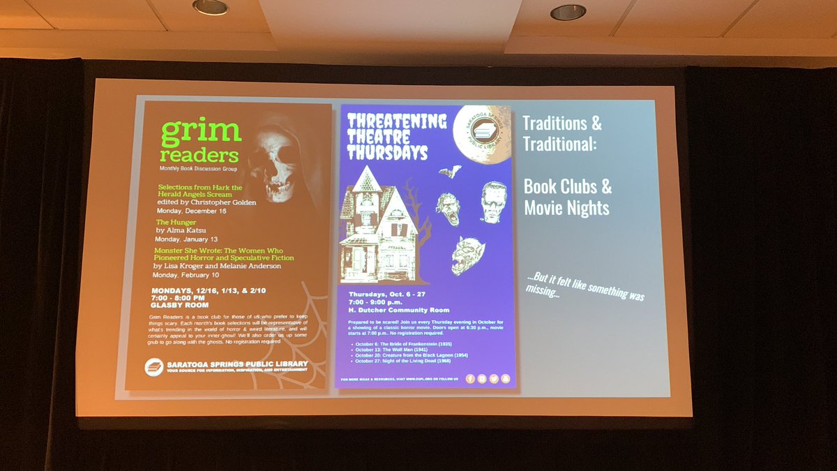 RAforAll's tweet image. When he moved to the adult dept he brought the #HorrorForLibraries fun with him. Grim Readers book club.