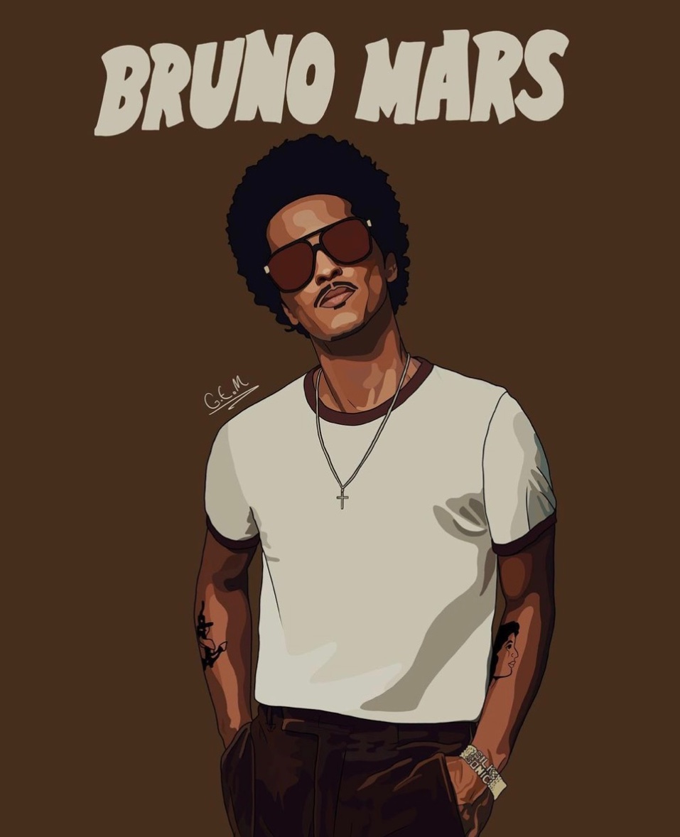 Digital painting by IG artist: g.e.m_art_ #BrunoMars #SilkSonic