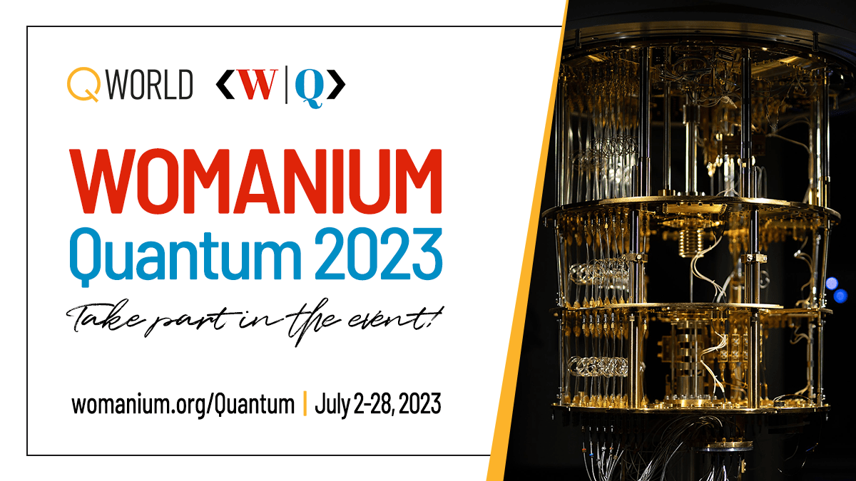 QWorld19's tweet photo. Welcome everyone to join #WOMANIUM Quantum 2023: https://t.co/9gBAPNLfKV

60+ amazing speakers from NASA, Google, IBM, MIT, NIST, D-Wave, IQM,  Princeton, Xanadu,...

Three hands-on certified #workshops by #QWorld: 
👉🏾#Quantum #Algorithms
👉🏽#Quantum #Error #Correction
👉🏼#QKD https://t.co/TZcg4iQW1d