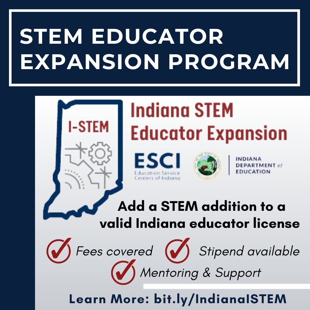 Looking to add a STEM certification to your license? Here's a program with built-in supports AND a stipend. Check it out - keepindianalearning.org/events/istem/ #STEM @EducateIN