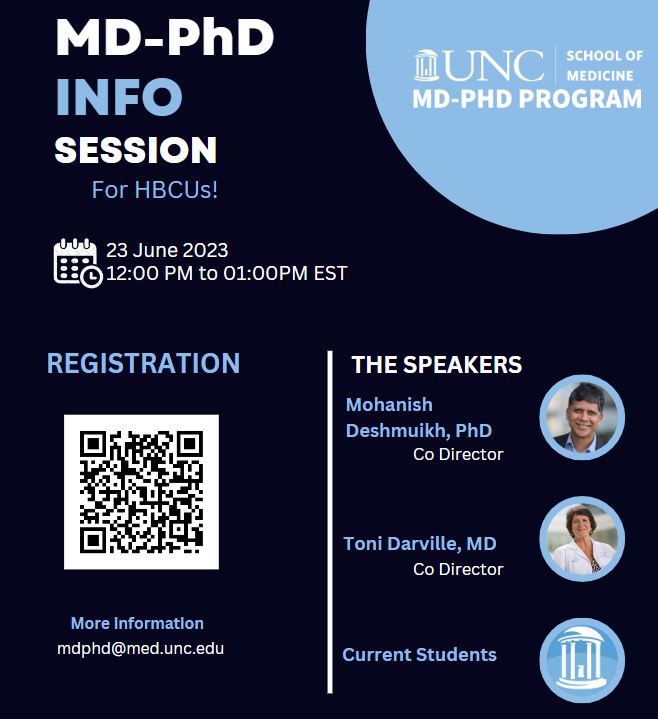 📣Please share our flyer! 🔬🩺 #mdphd #uncmdphd #HBCUs