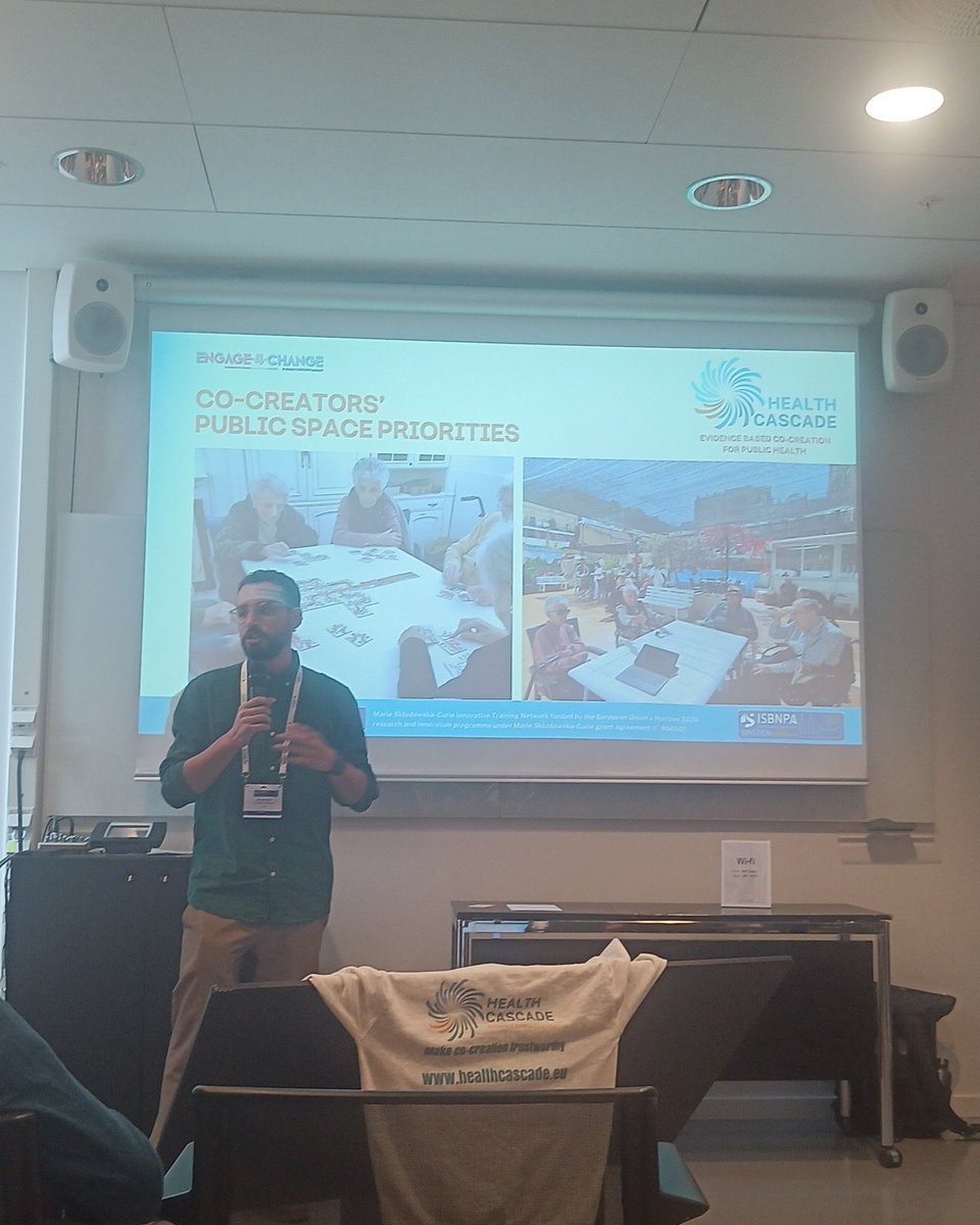 Next @ISBNPA 📣 INVOLVE OLDER ADULTS in designing #accessible spaces that encourage #physicalactivity and social interaction 🏙️ 🧑‍🦳@JorgeRaulZR 

#urbandesign #cocreation #urbanspaces