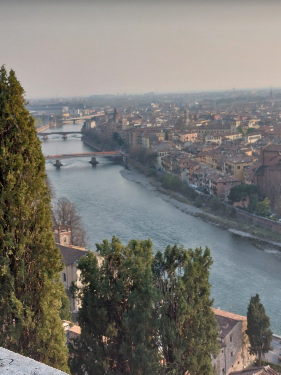 Misty day over Verona.