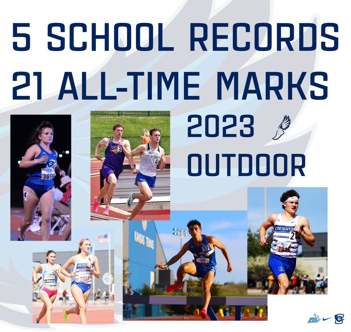 More history written ✍️

What a spring! 🏃‍♀️🏃
The five school records and twenty-one all-time marks, pushes the indoor, outdoor & xc total to 32 school records and 220 all-time marks since 2018.

#EyesUp #FutureIsBright 
#GoJays