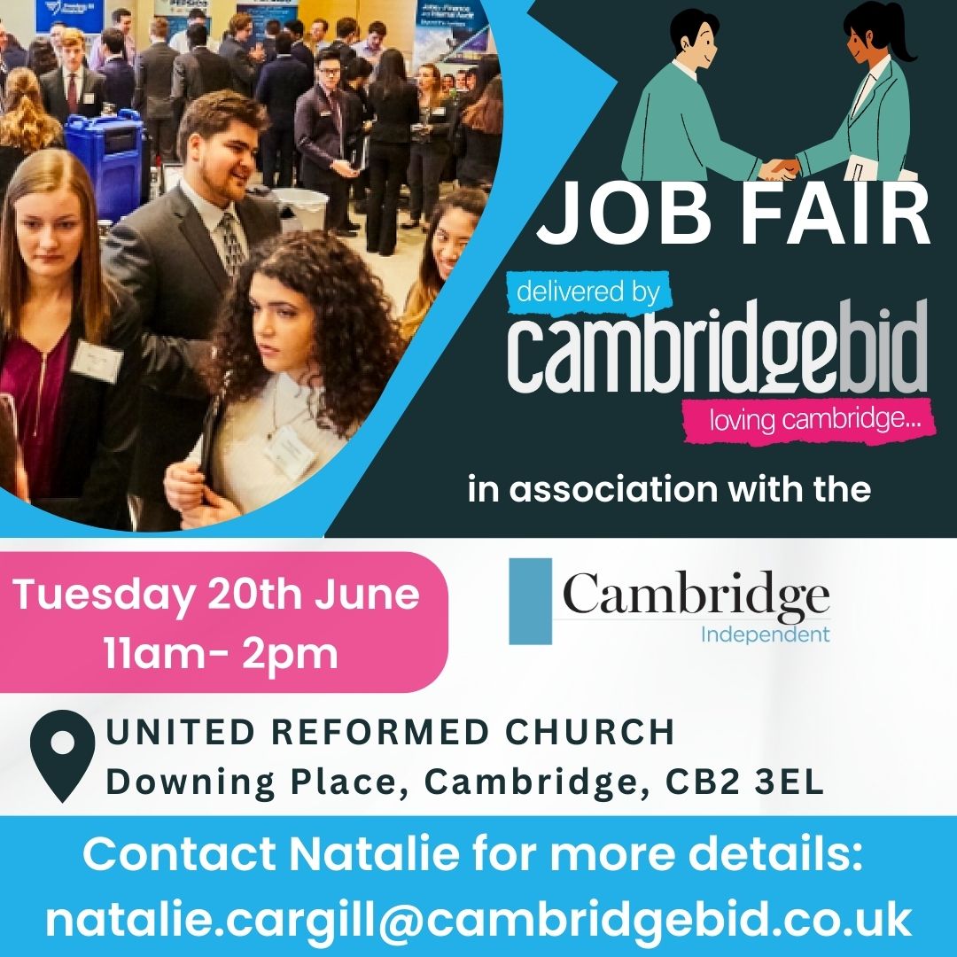Grand_arcade (@grand_arcade) on Twitter photo Are you looking for a new job in #Cambridge ?
Join <a href="/CambridgeBID/">Cambridge BID</a> #JobFair on 20th June!
An excellent opportunity for job seekers to meet with local employers and network with professionals in their field.
Learn more: bit.ly/3PeQYzr
With <a href="/CambridgeIndie/">CambridgeIndependent</a> Are you looking for a new job in #Cambridge ?
Join <a href="/CambridgeBID/">Cambridge BID</a> #JobFair on 20th June!
An excellent opportunity for job seekers to meet with local employers and network with professionals in their field.
Learn more: bit.ly/3PeQYzr
With <a href="/CambridgeIndie/">CambridgeIndependent</a>