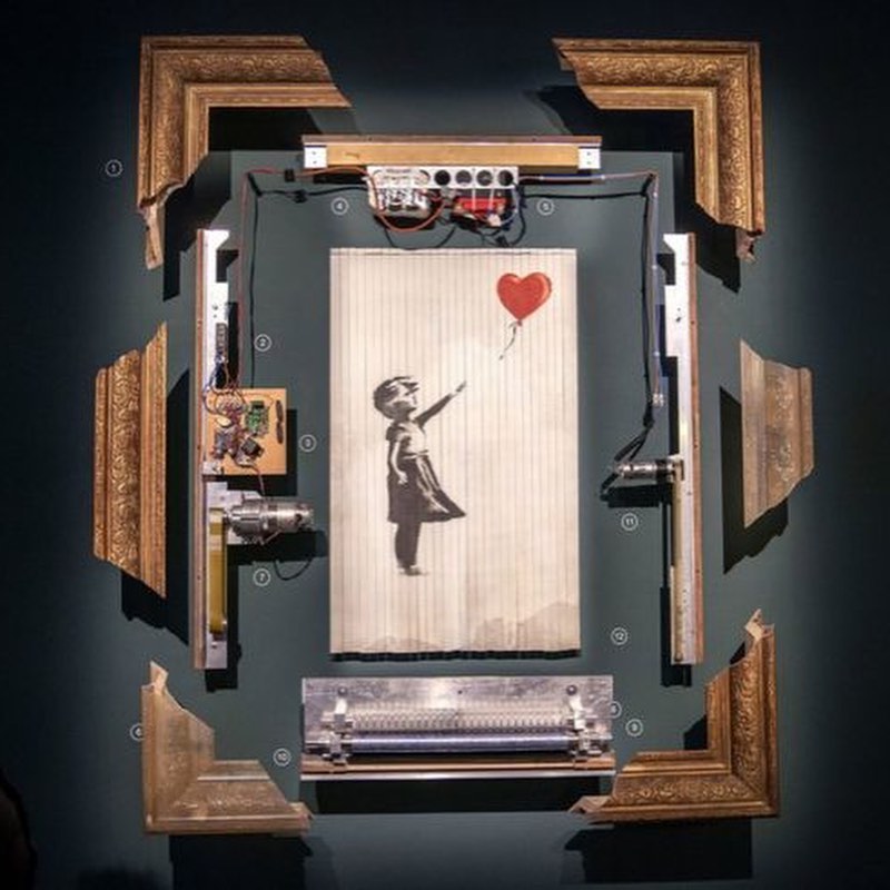 Banksy to stage first solo exhibition in 14 years in Glasgow!

CUT &amp; RUN will reveal, for the first time, the stencils used to create many of his most iconic works.

And, how he managed to shred his Girl With Balloon painting during an auction.

#banksy #sothebys #banksystreetart