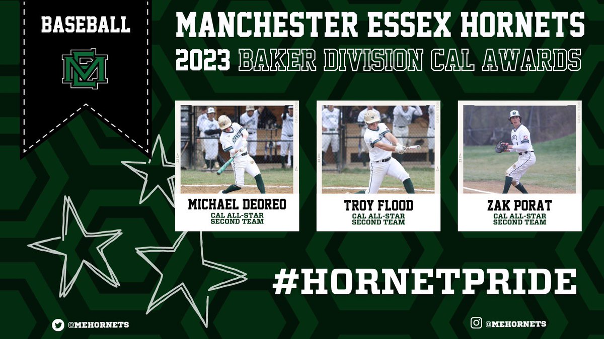 MEHornets's tweet photo. Congratulations to the CAL All-Stars from the Hornets baseball program! #hornetpride @GDTSports https://t.co/uV975QWrP1