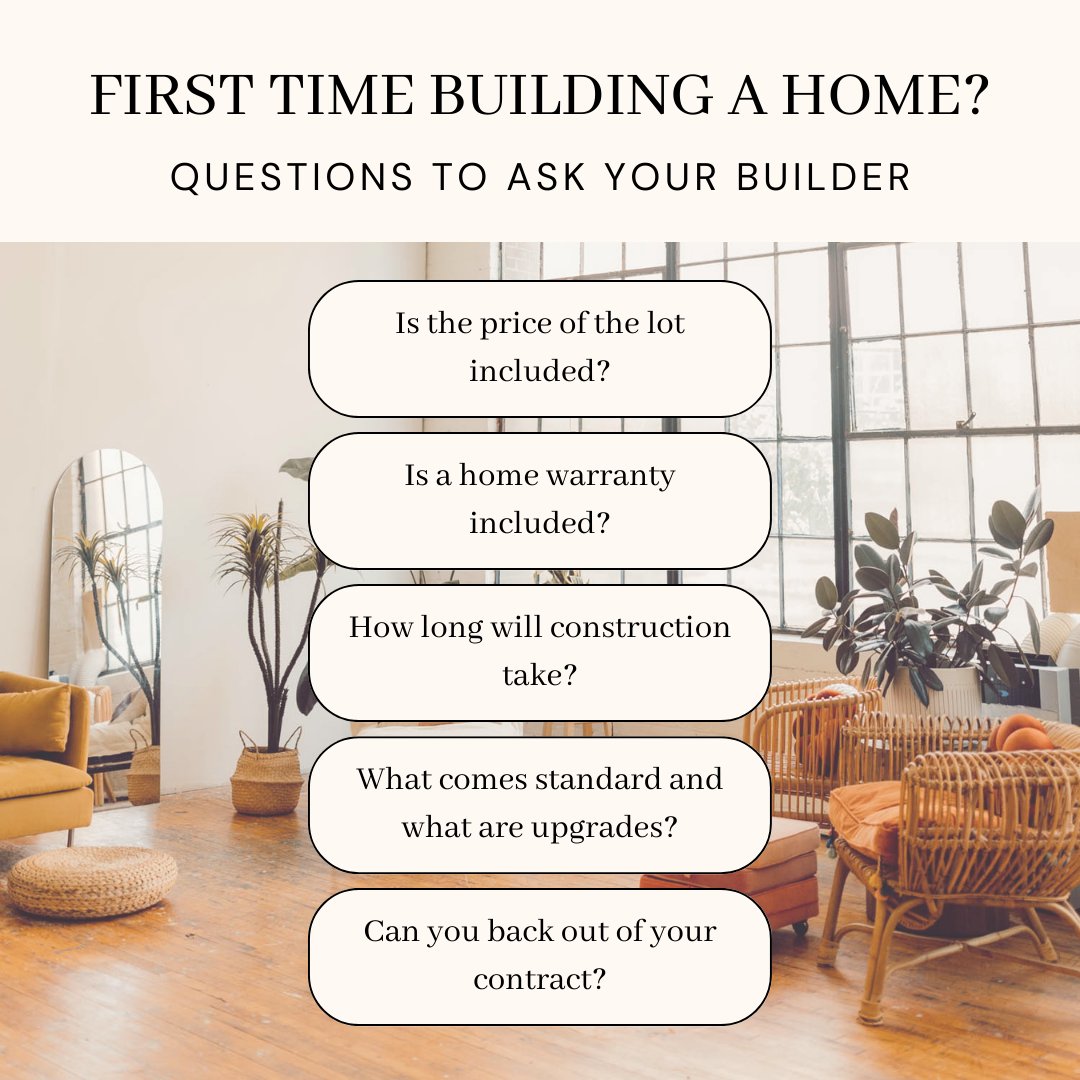 totally_collin's tweet image. Building a home for the first time can be a whirlwind process. 
That’s why you need to ask your builder these 5 questions!... and have a Realtor in your corner!

#homebuilding #ikeahome #homeowner #buildahome #newconstructionhome #homebuilder #homebuildingtips