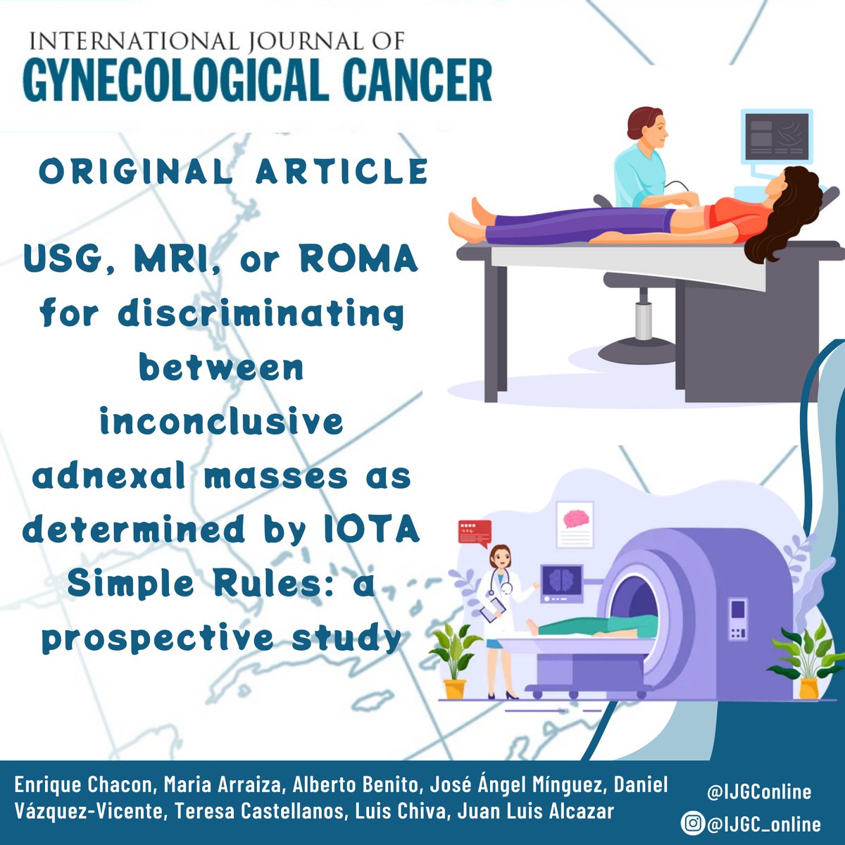 IJGConline's tweet photo. #USG, #MRI or #ROMA for discriminating #inconclusive #adnexal masses by #IOTA #Simple Rules
📌 https://t.co/OBR1qe3nuj
@Juan_L_Alcazar @Quique_ChC @pedroramirezMD @HsuMd @JayrajAarthi @AndreFernandes2 @agz_eriksson @IGCSociety @ESGO_society @ENYGO_official @OncoAlert @IJGCfellows https://t.co/UqoUb9Hvfn