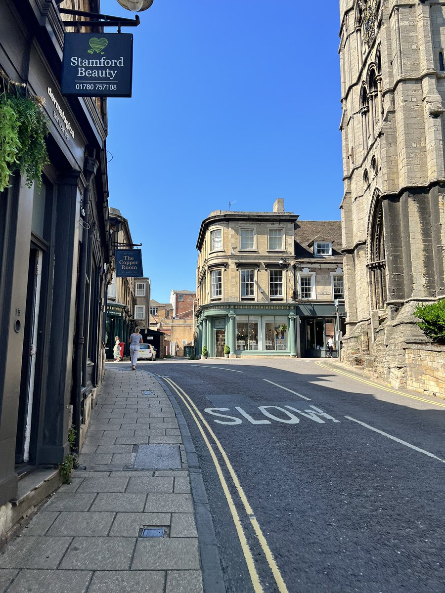 Lovely view up the hill… #stamford