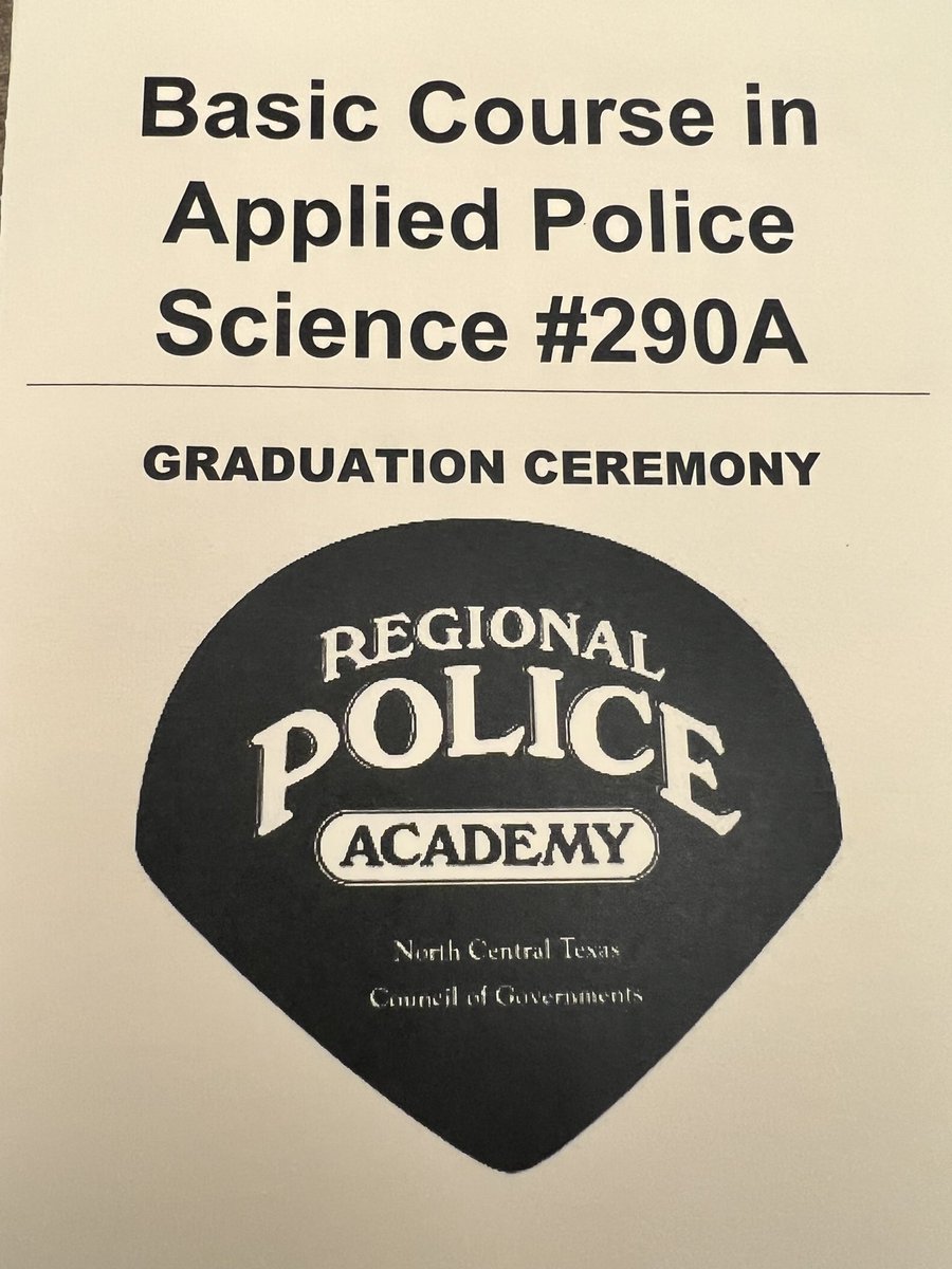 Glad to attend BCAPS Class 290A graduation this morning. <a href="/BurlesonPolice/">Burleson Police</a> has three cadets graduating. Congratulations and welcome aboard!