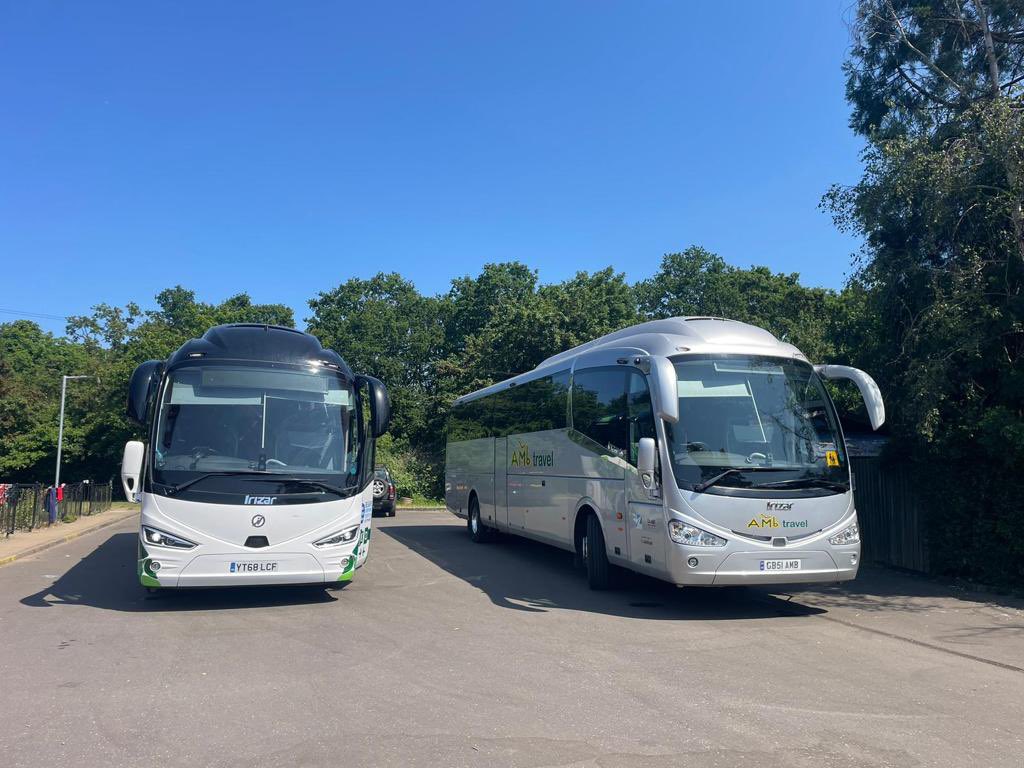 A beautiful sunny day for a 200 passenger transfer to Norfolk with a little help from our great freinds <a href="/AMbTravel/">AMb Travel</a> #sunny #aicon #safetrip