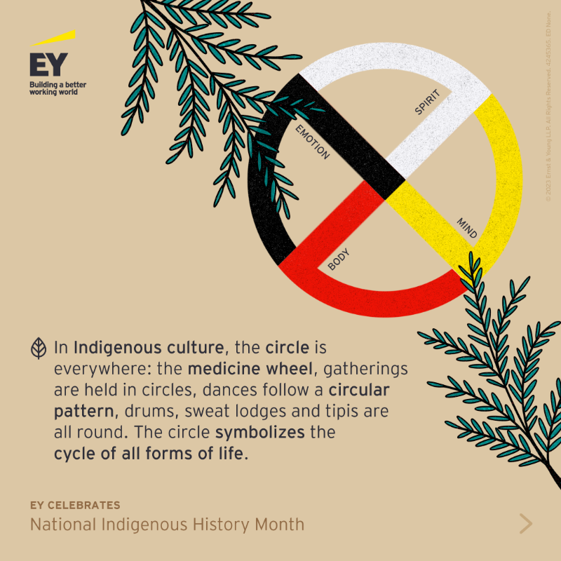 EYCanada's tweet photo. Understanding more about Indigenous experiences helps eliminate systemic bias and barriers. At EY, we embrace continuous learning in the hopes of building a #BetterWorkingWorld. 

#EYCanada #NIHM #YouBelong