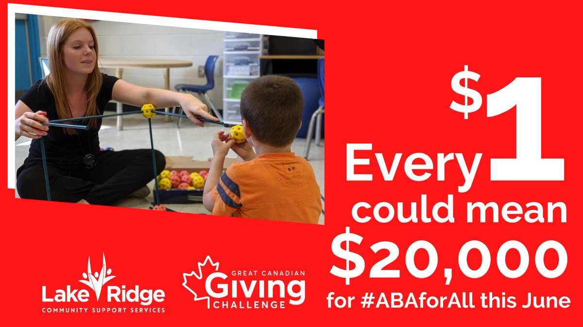 2 weeks left! 
This month for every $1 donated to @lrcssaba @CanadaHelps enters us 2 WIN $20,000 for #ABAforall
bit.ly/3LQWKms

#whitby #ajax #pickering #oshawa #bowmanville #brooklin #clarington #uxbridge #portperry #durham #autism #autismcharity #fundraising