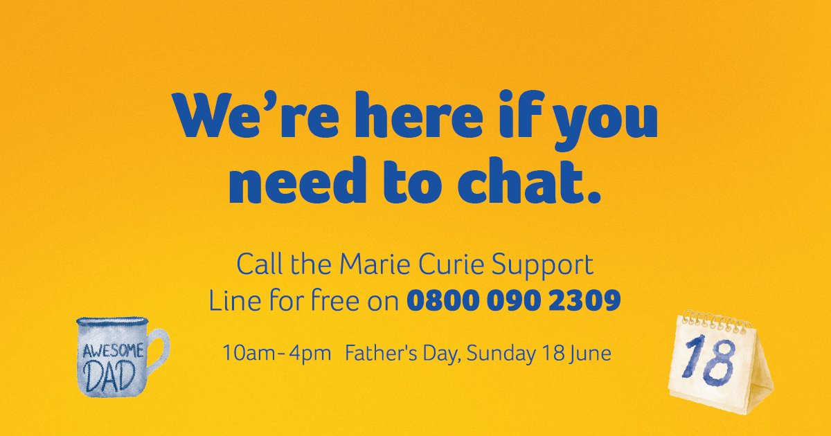 If you're struggling with grief this #FathersDay, you're not alone.

Whether their death was recent or years ago, you're likely to feel upset at a time when many will be celebrating.

We're here if you need to talk. Call us for free on 0800 090 2309 💛
