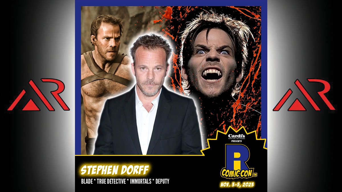 Fans of the movie Blade, please welcome Stephen Dorff to RICC! He played the lead role of Deacon Frost. You also know him as Stavros in Immortals and Johnny Marco in Somewhere. Meet him this November. #Blade #DeaconFrost