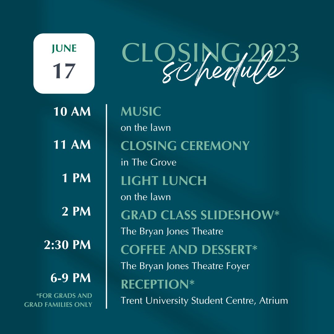 Tomorrow, we will come together to celebrate the culmination of an extraordinary academic year! 🎓 We look forward to formally recognizing and celebrating the growth and accomplishments of our students. See you there! 💚❤️ #LakefieldCollege #Graduation2023 #Closing2023