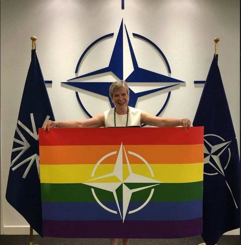 @Bundeskanzler @NATO @Team_Luftwaffe Die neue NATO Flagge 👇👇👇
