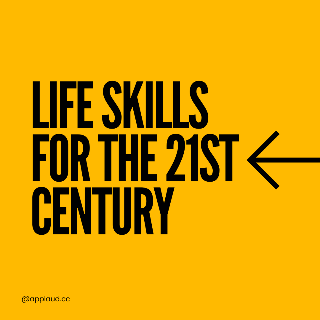 Applaud_Courses's tweet photo. 1/5 "Life Skills for the 21st Century are your passport to success in a world that's rapidly evolving! 🚀Let's dive in. #LifeSkills #FutureOfWork #Education https://t.co/YjmYR2T7OK