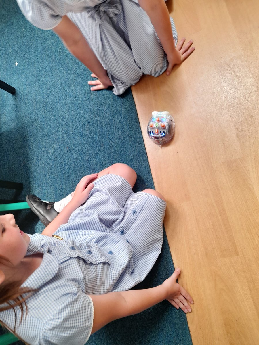 MGLWorld_Neil's tweet photo. This afternoon @GSPSNewZealand and @GSPSAustralia have been looking at Beebots. Children discussed what a Robot needs to be able to work. Children then spent some time exploring how a Beebot works and created a simple program for it to follow. #GSPScomputing https://t.co/utezxREjNl