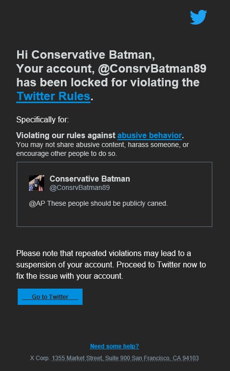 Conservative Batman tweet media