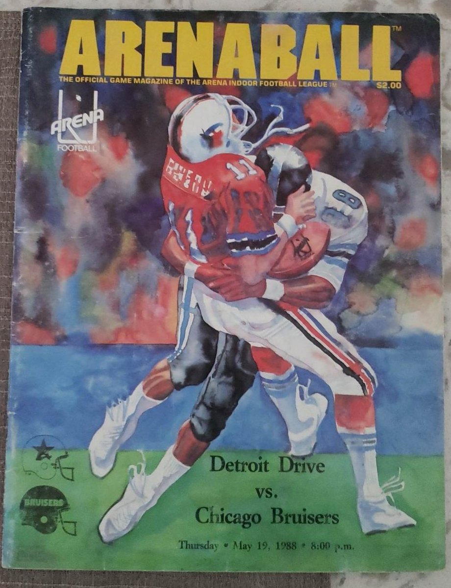 ArenaFootballTV's tweet photo. 1988 Season, #GameProgram #DetroitDrive #ChicagoBruisers #AFLHistory @OfficialAFL @_deadfootball @ArenaFan https://t.co/mEwsHnVLRD