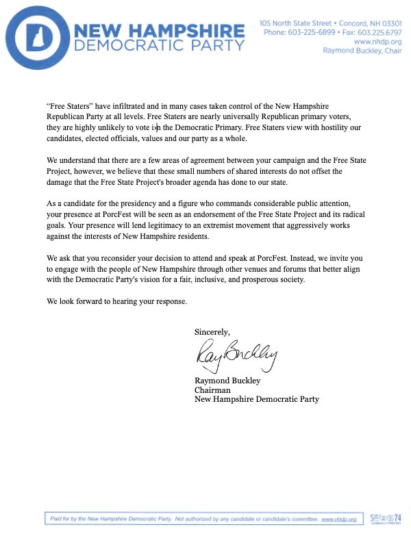 NH Democratic Party tweet media