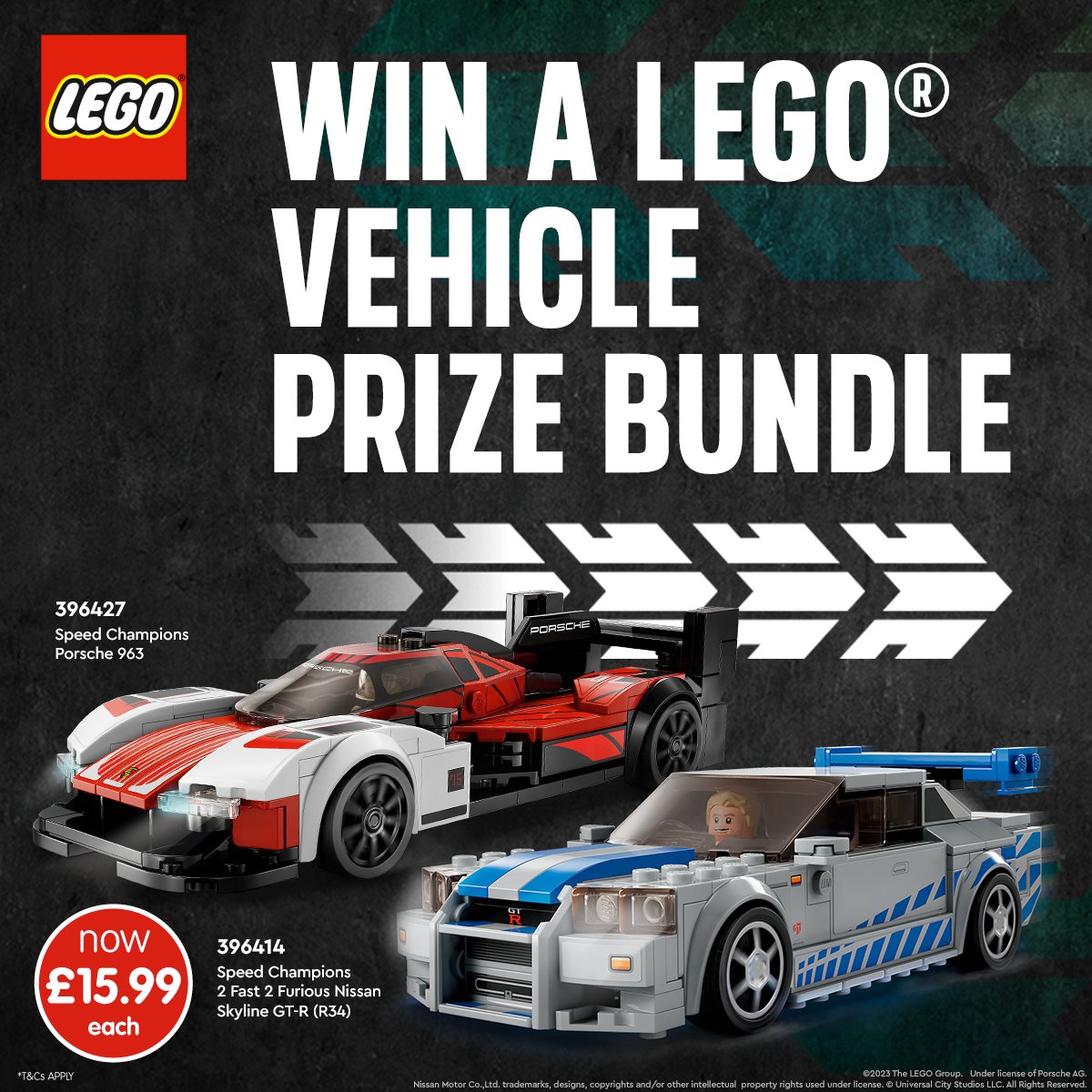 🏎️ #COMPETITION TIME 🏎️

We've teamed up with @LEGO_Group to giveaway an incredible #LEGO vehicle Prize bundle!

For a chance to #WIN, simply; 

1) FOLLOW US
2) RT
3) COMMENT who's the biggest LEGO fan you know!

Competition ends 9am 23/6/23