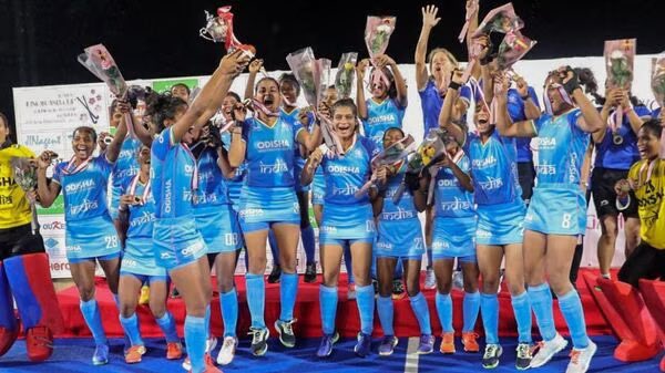 🏑🇮🇳 Historic Victory! 🎉 India's women's junior #hockeyteam shines bright, clinching their maiden #WomensJuniorHockeyAsiaCup title! 🏆💪 Congratulations to the phenomenal players, #Annu & #Neelam, for their remarkable goals, securing a thrilling 2-1 triumph over South Korea! 🙌