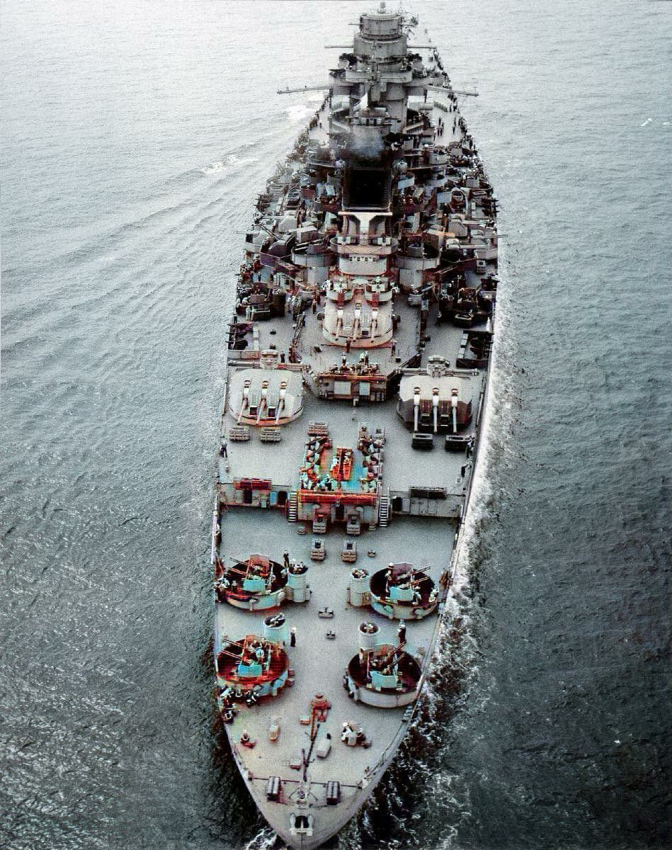 French battleship Richelieu after the American refit