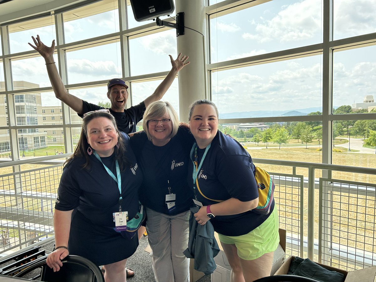 IMD_VDOE's tweet photo. Let’s give a special shout out to the Determinators that made this week happen. They helped form connections, encouraged our students when they needed it, and definitely turned up the excitement! 🚀 #IMDSummit @VDOE_SESS https://t.co/27u5Ygsppn