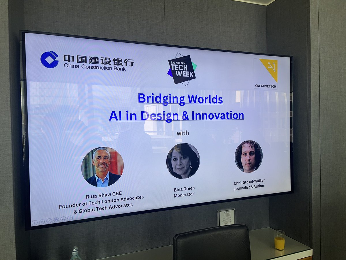 Russ Shaw CBE (@russshaw1) on Twitter photo Phew! I made it to my last <a href="/LDNTechWeek/">London Tech Week</a> event of 2023. Thank you <a href="/TLA_CreaTech/">TLA Creative Tech</a> for organising this event focused on AI and design & innovation! <a href="/TechLondonAdv/">Tech London Advocates</a> <a href="/GlobalTechAdv/">Global Tech Advocates</a> <a href="/UKTechAdv/">UK Tech Advocates</a> #wheresRuss Phew! I made it to my last <a href="/LDNTechWeek/">London Tech Week</a> event of 2023. Thank you <a href="/TLA_CreaTech/">TLA Creative Tech</a> for organising this event focused on AI and design & innovation! <a href="/TechLondonAdv/">Tech London Advocates</a> <a href="/GlobalTechAdv/">Global Tech Advocates</a> <a href="/UKTechAdv/">UK Tech Advocates</a> #wheresRuss