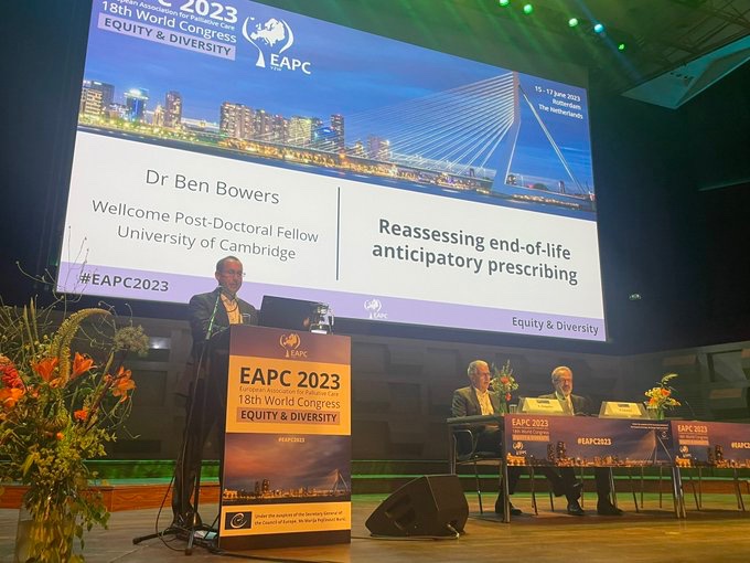 Think I’m over my disliking of big public speaking. Really enjoyed the opportunity to share our work with an amazing and friendly community of international researchers #EAPC2023