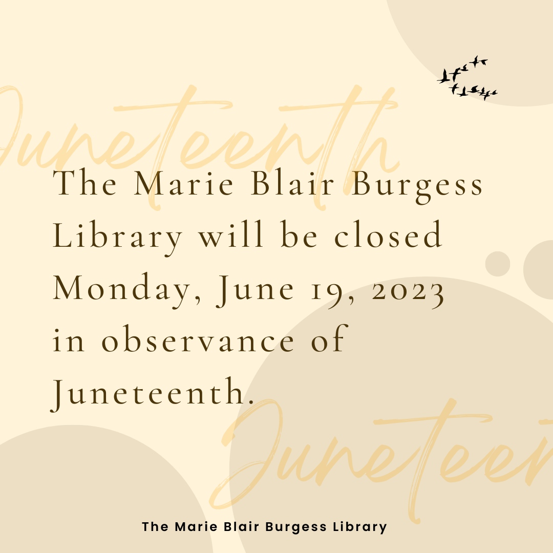 Burgess Library (@mbblibrary) on Twitter photo 